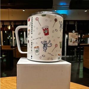 New Starbucks Roller Rabbit Travel Mug with Lid
